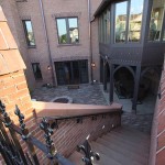 Outdoor Living Space with Hardscaping and Fire Pit