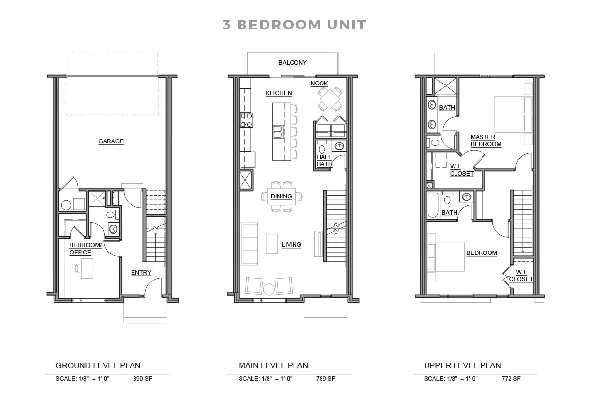 Three Bedroom Unit Floorplan